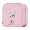 thumbnail image 1 of Bdday P U Simples Storage Jewelry Box 26 Printed Letter Jewelry Box Portable Jewelry Storage Box Earrings Ring Box, 1 of 3