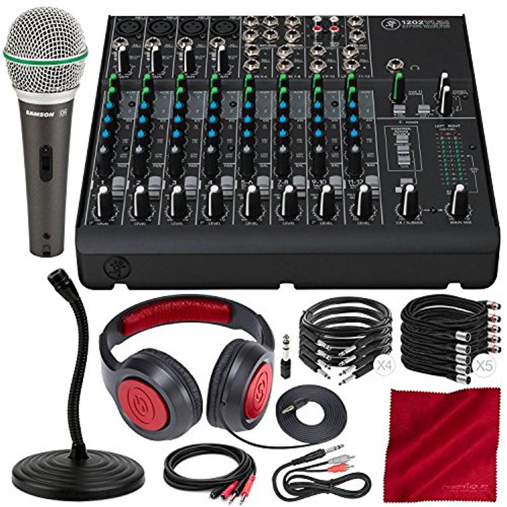 Mackie 1202VLZ4 12-Channel Compact Mixer and Premium Accessory 