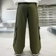 thumbnail image 4 of MEZZALL Boys Girls Cargo Pants Cargo Trousers Jeans Wide Leg Pants Slacks Trousers With Big Functional Pocket Work Pants Soft Toddler Cartoon Clothing, 4 of 7