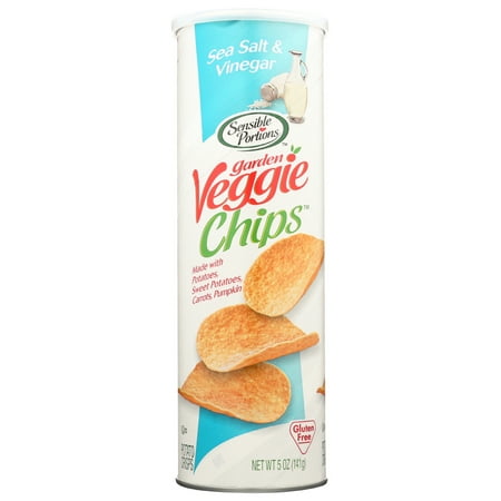 BBD:02Apr24 Sensible Portions Sea Salt & Vinegar Garden Veggie Chips , 5 Oz