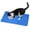 Blue, variant on ZephyPaws Cat Litter Mat, Kitty Litter Trapping Mat, Double Layer Mats with MiLi Shape Scratching design, Urine Waterproof, Easy Clean, Scatter Control 21" x 14" Blue