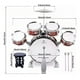 thumbnail image 3 of Batería Musical Infantil Fantastic Toys Niños con Platillos, Baquetas y Banco, Juguete Educativo de Madera, Ideal para Desarrollar Habilidades Motoras y Sensibilidad Musical, para Niños de 5 a 7 Años, 3 of 4