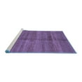 thumbnail image 2 of Ahgly Company Machine Washable Indoor Rectangle Oriental Blue Modern Area Rugs, 8' x 10', 2 of 4