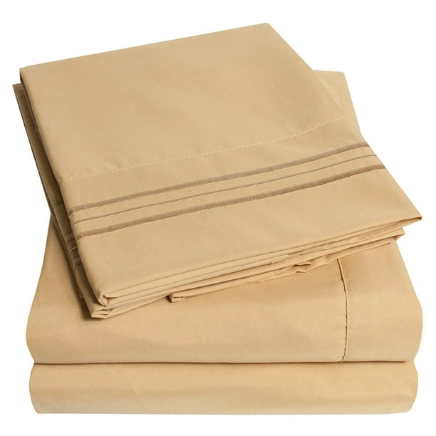 1800 Thread Count Egyptian Comfort Sheet Set by Sweet Home Collection ...