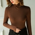thumbnail image 7 of Women's Turtleneck Pullover Sweater â Winter Warm Ribbed Cotton Long Sleeve Slim Fit High Neck Base Layer Top for Fall & Winter, 7 of 7
