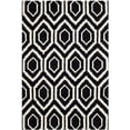 thumbnail image 2 of SAFAVIEH Chatham Graham Geometric Wool Area Rug, Black/Ivory, 4' x 6', 2 of 7