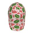 thumbnail image 4 of Daiia Watermelon print Baseball Cap Men Women Golf Dad Hat Adjustable Original Classic Low Profile Hat Unconstructed Plain Cap, 4 of 9