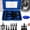 Blue, variant on Heavy Duty Magnetic Double Claw Hook, Magnetic Mount Garage Double Utility Hooks for Hanging, Suitable for Hanging Power Drills, Garden Tools and Ropes, Mounts on Any Steel Surface