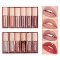 thumbnail image 3 of Kit de 6 bases de brillo labial de colores claros, lápiz labial hidratante, maquillaje de larga duración, 3 of 5