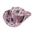 thumbnail image 4 of VNKIDY Mens Womens Usa Star Stripe Print Bucket Hat Adjustable Chin Strap Sun Protection Hat For Independence Day Daily Wear Trendy Hat, 4 of 5