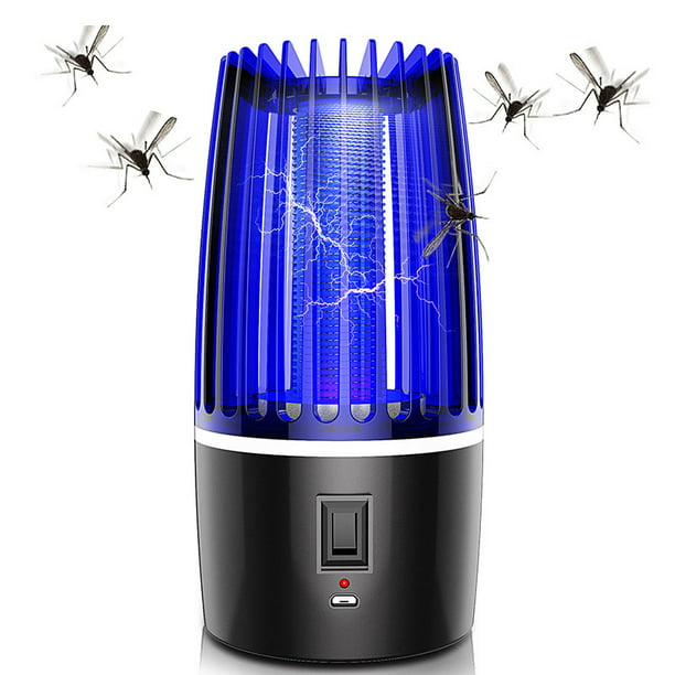 Anti Moustique, Lampe électrique Anti-Moustique Anti Insectes Rechargeable  USB Piège à Mouche Insectes Veilleuse Intérieur Extérieur Veilleuse  Puissant Attrayant pour Jardin Terrasse Camping 
