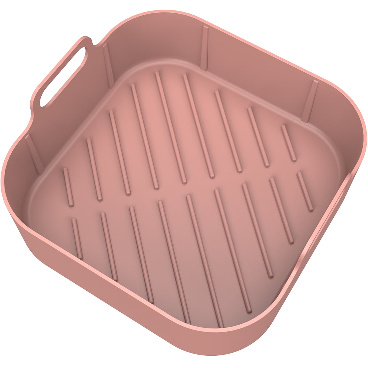 Square Air Fryer Silicone Pot Non-Stick Bakeware Cake Pastry Tray Double  Handles Reusable Baking Pan Mat Kitchen Accessories