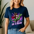 thumbnail image 5 of Retro Jesus Christian He Is Rizzin Shirt, Riding TRex Dinosaur Tee, 5 of 5