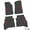 Black w/ Red Insert, variant on Flextread Floor Mats for 20-24 Jeep Gladiator - Mopar Licensed Factory Fit - Rugged Woods Camouflage w/ Pink Willys Insert - 100% Made in USA