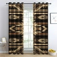 thumbnail image 2 of Aztec Curtains Blackout & Home Decor, Thermal Insulated Room Darkening Grommet Drapes For Living Room Bedroom, Geometric Native Window Treatments 42"W x 108"L (Pack of 2), 2 of 6
