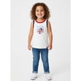 thumbnail image 4 of Disney Minnie Mouse Toddler Girls American Flag Graphic Tank Top, Sizes 12M-5T, 4 of 8