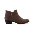 thumbnail image 2 of Sun + Stone Womens Abby Faux Suede Ankle Booties, 2 of 3