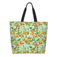 thumbnail image 1 of Fotbe Tangerine Bolsa Tote Estética de Lona con Estampado para Mujer - Bolsa Reutilizable de Hombro Casual para Vacaciones, Compras, Trabajo y Gimnasio, 1 of 8