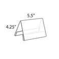 thumbnail image 2 of Two Sided Tent Style Clear Acrylic Sign Holder and Nameplate, Size: 5.5" W x 4.25" H on each side, 10-Pack, 2 of 2
