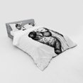 thumbnail image 3 of Ambesonne Animal Bedding Set 3 Pcs, Little Panda Bear, Twin XL, Black and White, 3 of 3