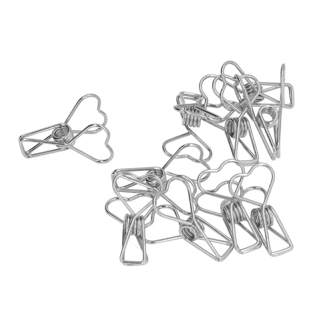 Clips de papel ANGGREK pequeños compactos decorativos Estilo elegante metal