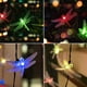 thumbnail image 5 of Guirnalda de 50 luces LED solares de libélula, lámpara decorativa solar multicolor con libélula intermitente para exteriores con 8 modos de luz, iluminación impermeable para jardín, patio y Navidad., 5 of 5