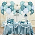 thumbnail image 4 of 60pcs Dusty Blue Balloons 12inch with Sand White Blue and White Balloons for Wedding Gender Reveal Baby Bridal Shower Birthday Party Decorations, 4 of 8