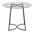thumbnail image 5 of LumiSource Black Steel, Clear Glass Cece Dinette Table, 5 of 7