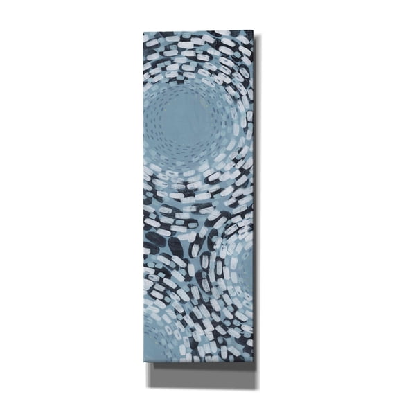 Epic Graffiti 'Whirlpool II' by Grace Popp, Canvas Wall Glass, 12"x36"