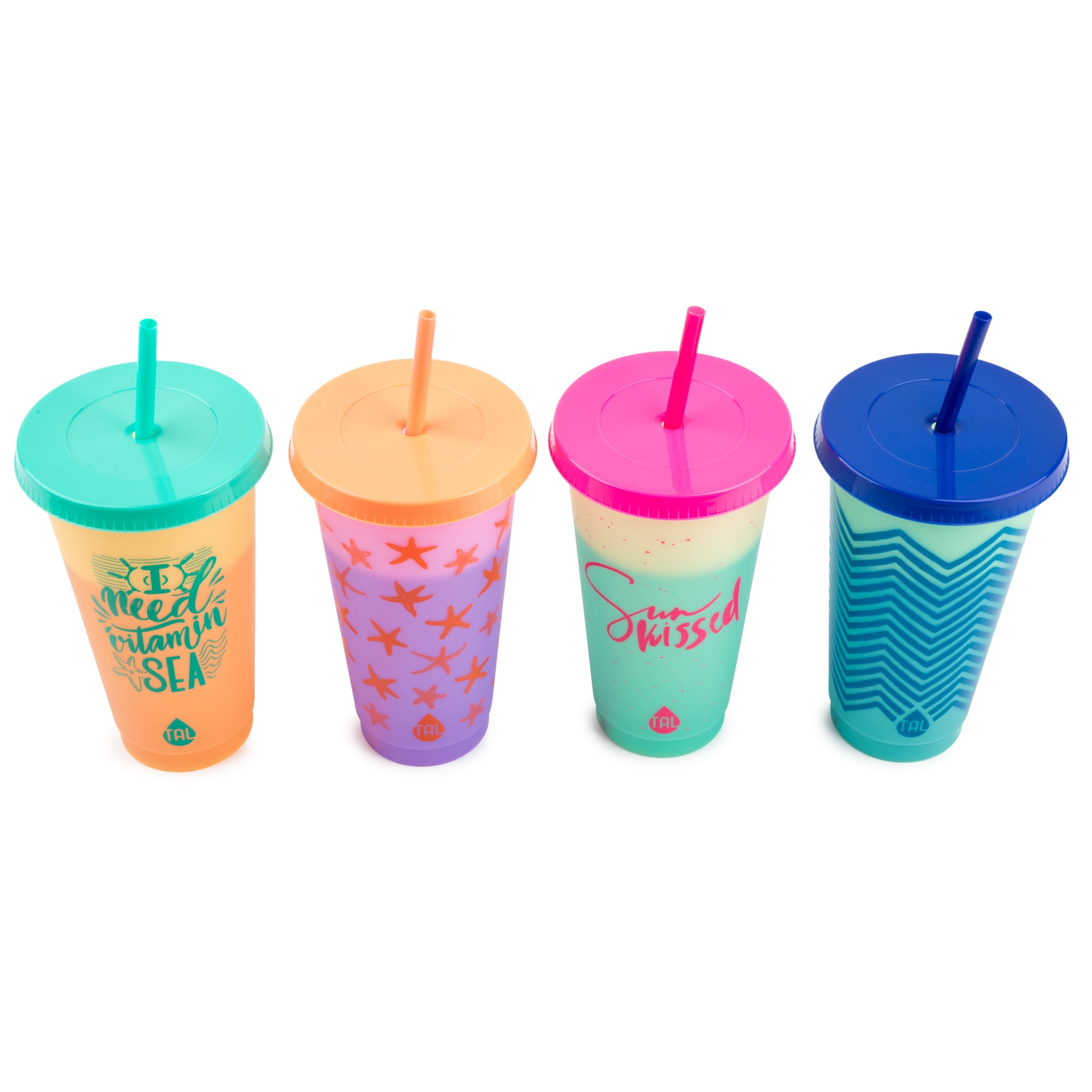 Christmas Color Changing Cups With Lids And Straws Reusable - Temu
