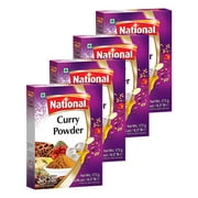 National Foods Curry Powder 6.06 oz (172g) | South Asian Curry Masala | All Purpose Spice Mix | Box Pack | Pack of 4