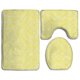 thumbnail image 1 of ABPHQTO Textura de flor amarilla Juego de alfombras de baño de 3 piezas Alfombra de baño Alfombra de contorno y tapa de inodoro ABPHQTO Cont-CHAPPLE-16827, 1 of 2