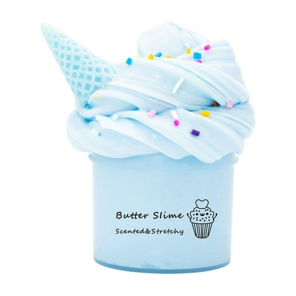 Eoozwa Furry Cloud Slime 70ml Non Settling Formula with DIY Accessories for Sensory Play Stress Relief Creative Crafts Stretchy Toy