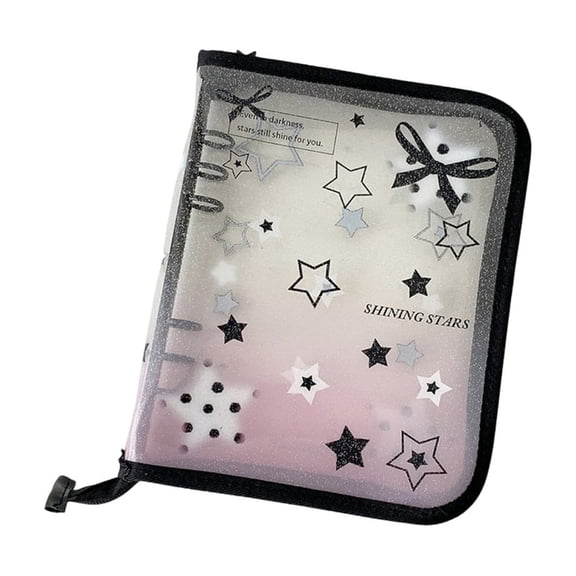 Clear Collectors Album Waterproof PVC Binder Cover with Secure Zippered Design