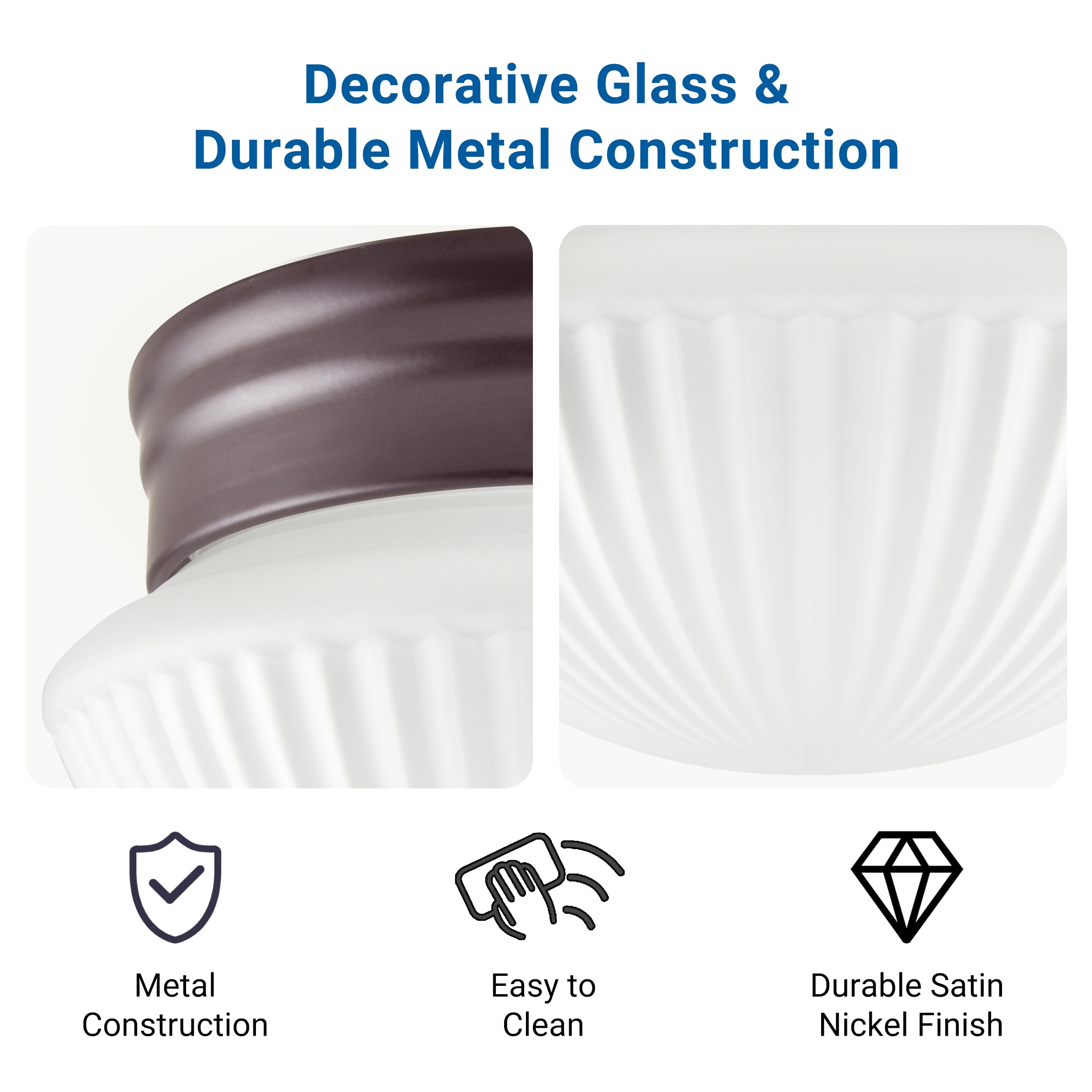 Mainstays Flush Mount Ceiling Light, Bronze Finish, Bulb Not Included