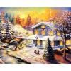 thumbnail image 1 of Cuadros Decorativos 5D nieve casa mosaico diamante pintura dibujo completo redondo taladro DIY arte artesanía Ehuebsd Nuevos Originales, 1 of 5