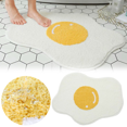 thumbnail image 1 of Fried Egg Rug, Cute Egg Rug Mat for Bathroom Non Soft Floor Mat Water Absorbent Funny Rugs for Tub Toilet, 1 Rug, 1 of 6