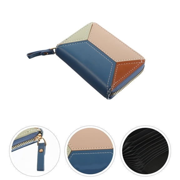 HOOWIFFY PU Multi-Card Holder Portable Wallet Easy Access Card Pouch for Men and Women