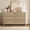 Light Oak, variant on SICOTAS 55.2 " Wide 6 Drawer Dresser for Bedroom, Modern Fluted Chest of Drawers with Large Capacity Storage & Smooth-Glide, Wood Storage Cabinet for Living Room, Oak