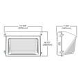 thumbnail image 2 of Lumark WPMLED10B Outdoor LED Wall Pack Light Dedicated 4000K CCT 4800 Lumens, Medium, Bronze, 2 of 4
