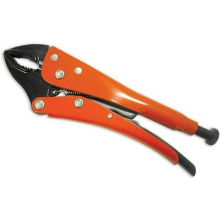 

10 in. Curved Jaw Epoxy Locking Pliers Orange