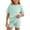 Mint Green, variant on Lumosvexa Girls Outfits Sets, Short Sleeve Tee and Skinny Fit Shorts Summer Home Lounge Clothes 2 Piece Pink 10-12