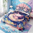 thumbnail image 3 of Manfei Pastel Animal Axolotl Quilt Full,Cute Salamander Pattern Full Bedspread Sets,3pcs,1 Coverlet and 2 Pillowcases, 3 of 7