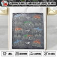 thumbnail image 6 of Boys Truck Car Toys Unique Gifts for Kids Glow in The Dark Blanket Glowing Cartoon Tractor Throw Blanket Soft Fleece Blanket Excavators Room Bed Sofa Decor Blankets, 6 of 10