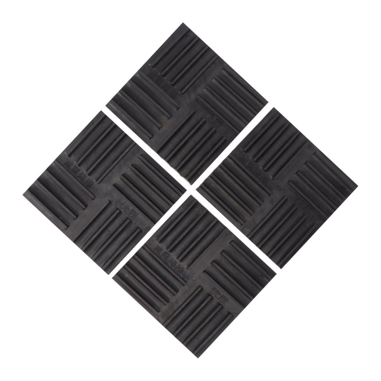 IBASETOY 4Pcs Elastic Rubber Antivibration Pads for Furniture and Washing Machine Noise Reduction