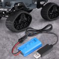 thumbnail image 1 of Batería LiPo para coche RC batería recargable mejorada de 74 V 500 mAh con cable USB para coche WPL/Crawler/militar RC ANGGREK Otros, 1 of 8