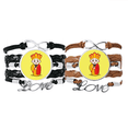 thumbnail image 1 of Rasuradora budista Pulsera pareja de cuerdas de cuero Unbranded M, 1 of 3