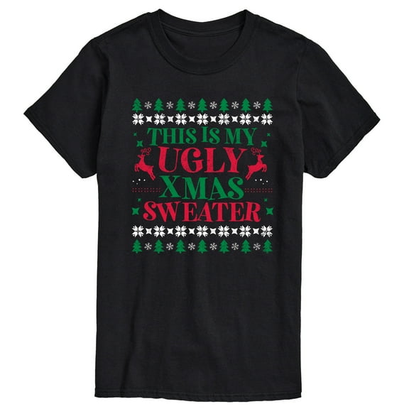 Instant Message - This Is My Ugly Xmas Sweater - Men's Short Sleeve Graphic T-shirt