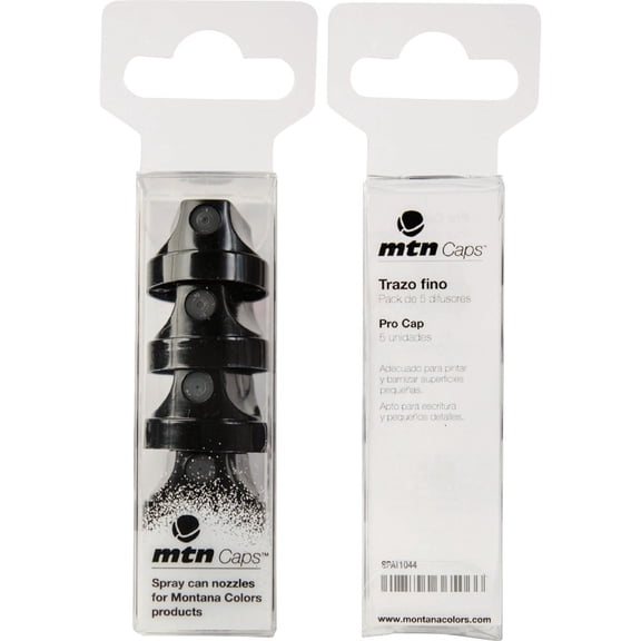 Montana Colors Pro Spray Paint Cap44 - Black - Pack of 5