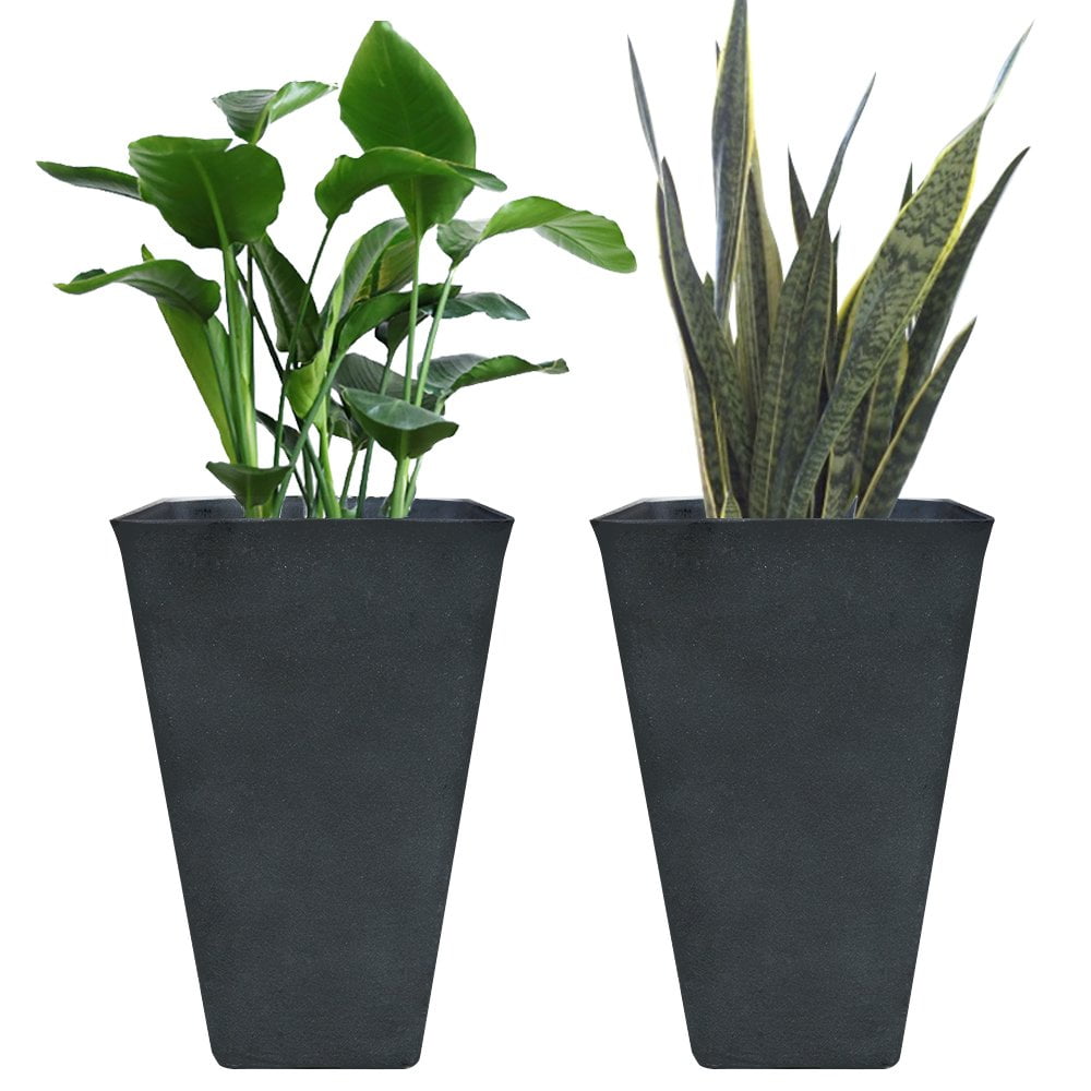 6 litre square plant pots black pot great for house plants 6l flower pot 